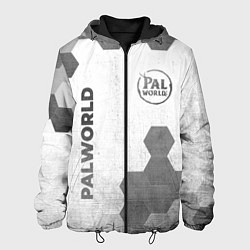 Куртка с капюшоном мужская Palworld - white gradient вертикально, цвет: 3D-черный