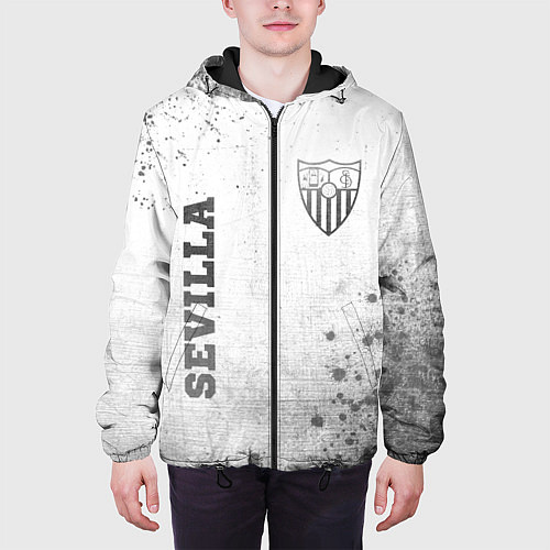 Мужская куртка Sevilla - white gradient вертикально / 3D-Черный – фото 3