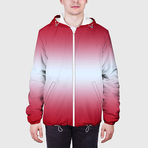 Мужская куртка Gradient color / 3D-Белый – фото 3