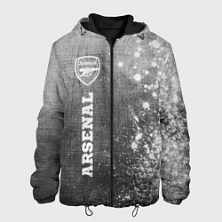 Куртка с капюшоном мужская Arsenal - grey gradient по-вертикали, цвет: 3D-черный