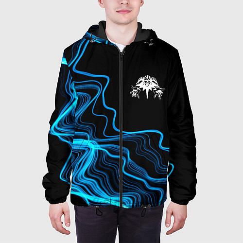 Мужская куртка Король и Шут sound wave / 3D-Черный – фото 3