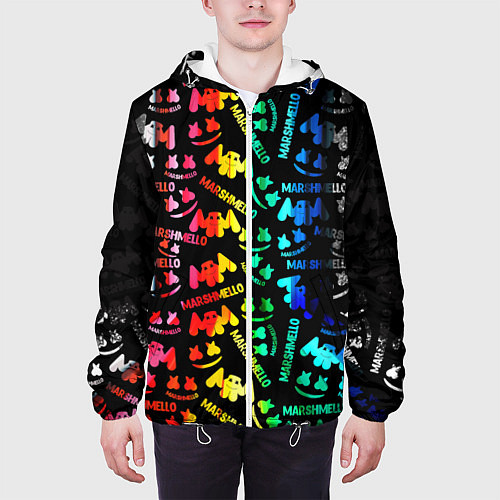 Мужская куртка Marshmello neon color / 3D-Белый – фото 3