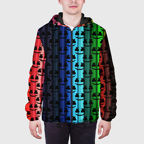 Мужская куртка Marshmello gradient / 3D-Черный – фото 3