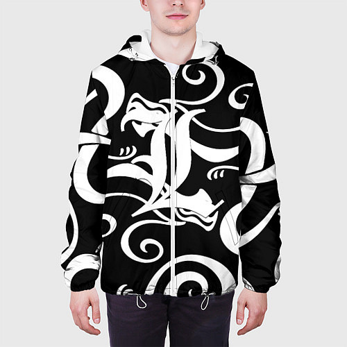 Мужская куртка Death Note japan anime / 3D-Белый – фото 3