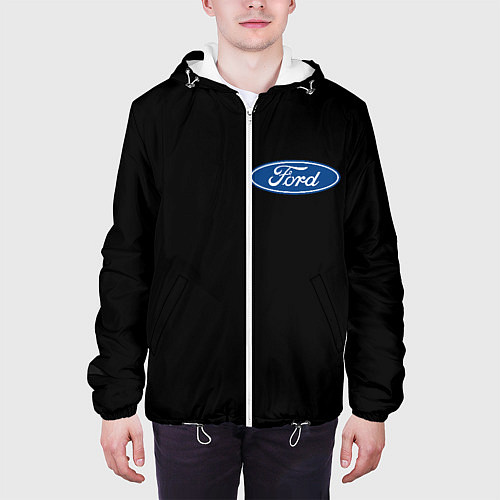 Мужская куртка FORD logo auto / 3D-Белый – фото 3