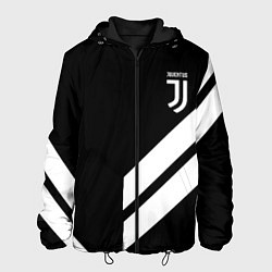 Куртка с капюшоном мужская Juventus line white, цвет: 3D-черный