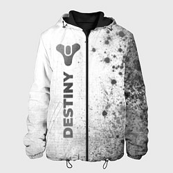 Куртка с капюшоном мужская Destiny - white gradient по-вертикали, цвет: 3D-черный