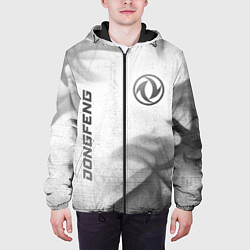 Куртка с капюшоном мужская Dongfeng - white gradient вертикально, цвет: 3D-черный — фото 2