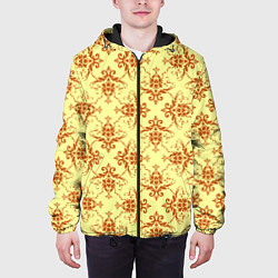 Куртка с капюшоном мужская Солнечная виньетка, цвет: 3D-черный — фото 2