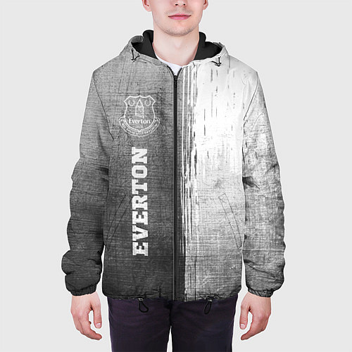 Мужская куртка Everton - grey gradient по-вертикали / 3D-Черный – фото 3