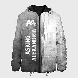 Куртка с капюшоном мужская Asking Alexandria - grey gradient по-вертикали, цвет: 3D-черный