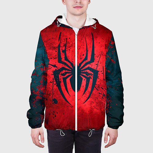 Мужская куртка Душа героя: Человек-паук / 3D-Белый – фото 3