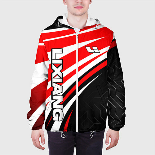 Мужская куртка Lixiang- red sport uniform / 3D-Белый – фото 3