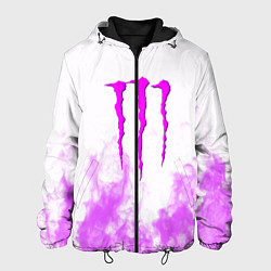 Куртка с капюшоном мужская Monster energy neon flame, цвет: 3D-черный