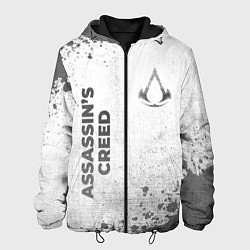 Куртка с капюшоном мужская Assassins Creed - white gradient вертикально, цвет: 3D-черный