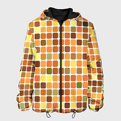 Куртка с капюшоном мужская Осенняя палитра, цвет: 3D-черный