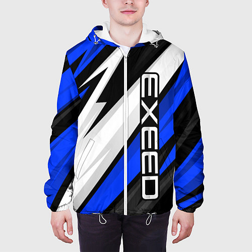 Мужская куртка Exeed - blue sport / 3D-Белый – фото 3