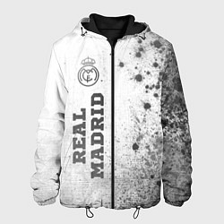 Куртка с капюшоном мужская Real Madrid - white gradient по-вертикали, цвет: 3D-черный