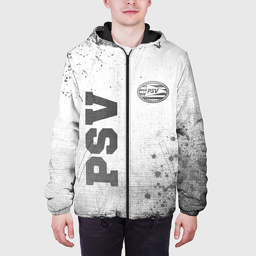 Мужская куртка PSV - white gradient вертикально / 3D-Черный – фото 3