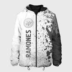 Куртка с капюшоном мужская Ramones - white gradient по-вертикали, цвет: 3D-черный