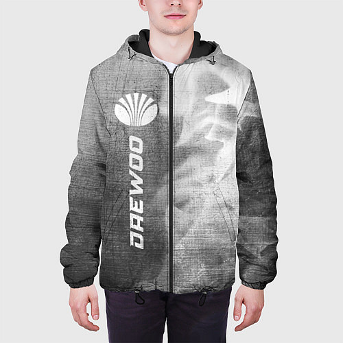 Мужская куртка Daewoo - grey gradient по-вертикали / 3D-Черный – фото 3