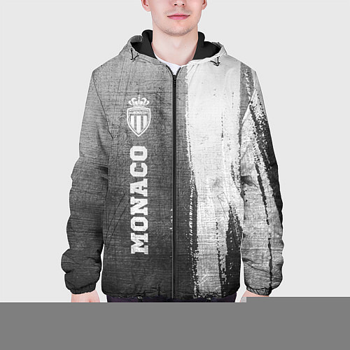 Мужская куртка Monaco - grey gradient по-вертикали / 3D-Черный – фото 3