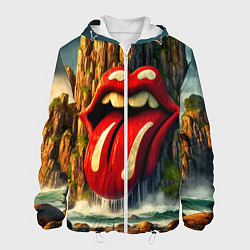 Куртка с капюшоном мужская Rolling Stones - sea rocks, цвет: 3D-белый
