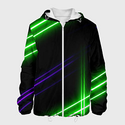 Мужская куртка Green pink purple line