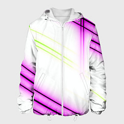 Мужская куртка Green white pink line