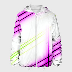 Мужская куртка Green white pink line