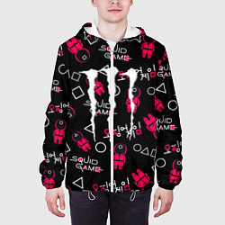 Куртка с капюшоном мужская Monster energy x Ojingeo geim, цвет: 3D-белый — фото 2
