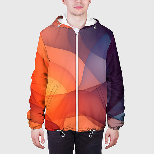 Мужская куртка Летящая вуаль / 3D-Белый – фото 3