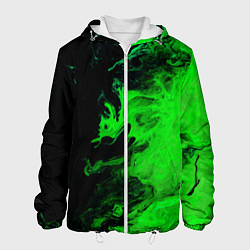 Мужская куртка Color green black