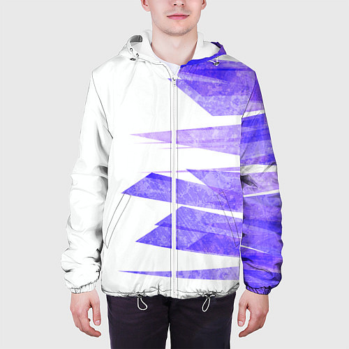 Мужская куртка Color white purple / 3D-Белый – фото 3