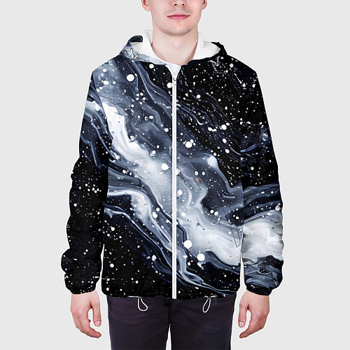 Мужская куртка Млечный путь в космоссе / 3D-Белый – фото 3