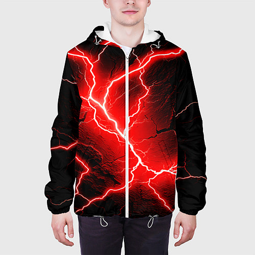 Мужская куртка Lightning / 3D-Белый – фото 3