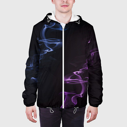 Мужская куртка Color black blue pink / 3D-Белый – фото 3