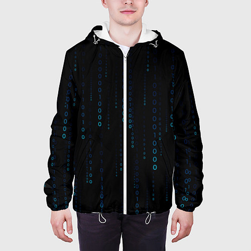 Мужская куртка Color black blue / 3D-Белый – фото 3