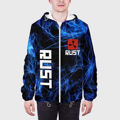 Мужская куртка Rust молнии / 3D-Белый – фото 3