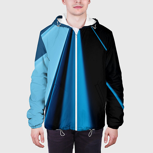 Мужская куртка Black blue / 3D-Белый – фото 3