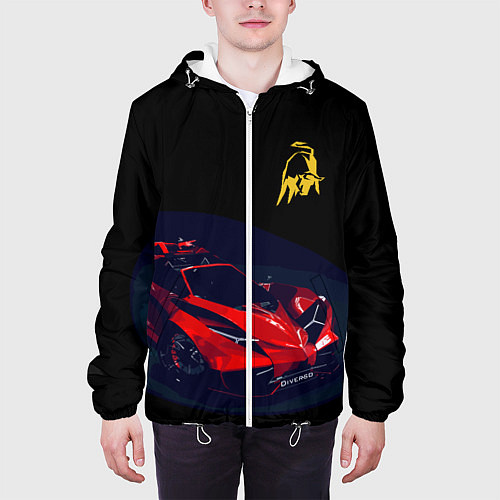 Мужская куртка Lamborghini Diverso - motorsport / 3D-Белый – фото 3