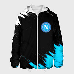 Куртка с капюшоном мужская Napoli краски текстура, цвет: 3D-белый