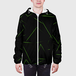 Куртка с капюшоном мужская Color green line, цвет: 3D-белый — фото 2