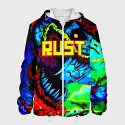 Куртка с капюшоном мужская Rust hyperbeast, цвет: 3D-белый