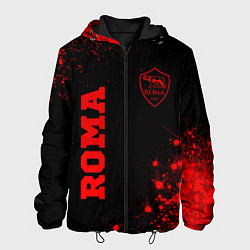 Куртка с капюшоном мужская Roma - red gradient вертикально, цвет: 3D-черный