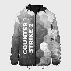 Куртка с капюшоном мужская Counter Strike 2 - grey gradient по-вертикали, цвет: 3D-черный