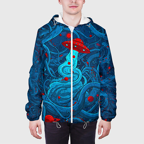 Мужская куртка Контакт с хаосом / 3D-Белый – фото 3