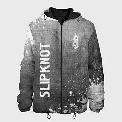 Куртка с капюшоном мужская Slipknot - grey gradient вертикально, цвет: 3D-черный