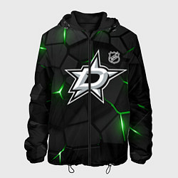 Куртка с капюшоном мужская Даллас Старз плиты с подсветкой, цвет: 3D-черный