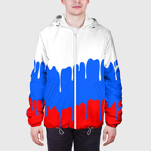 Мужская куртка Патриот - флаг / 3D-Белый – фото 3
